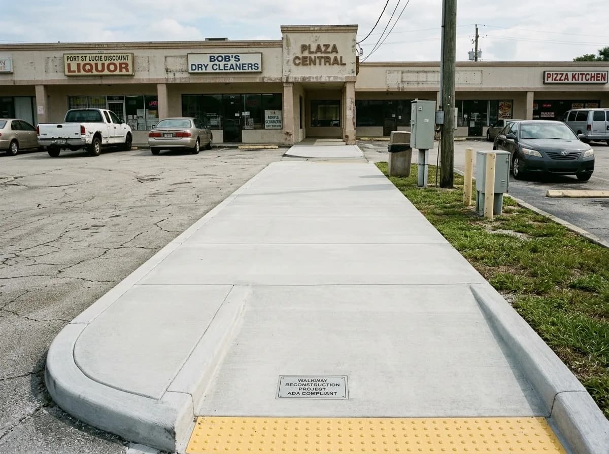200 Linear Ft of ADA-Compliant Walkway